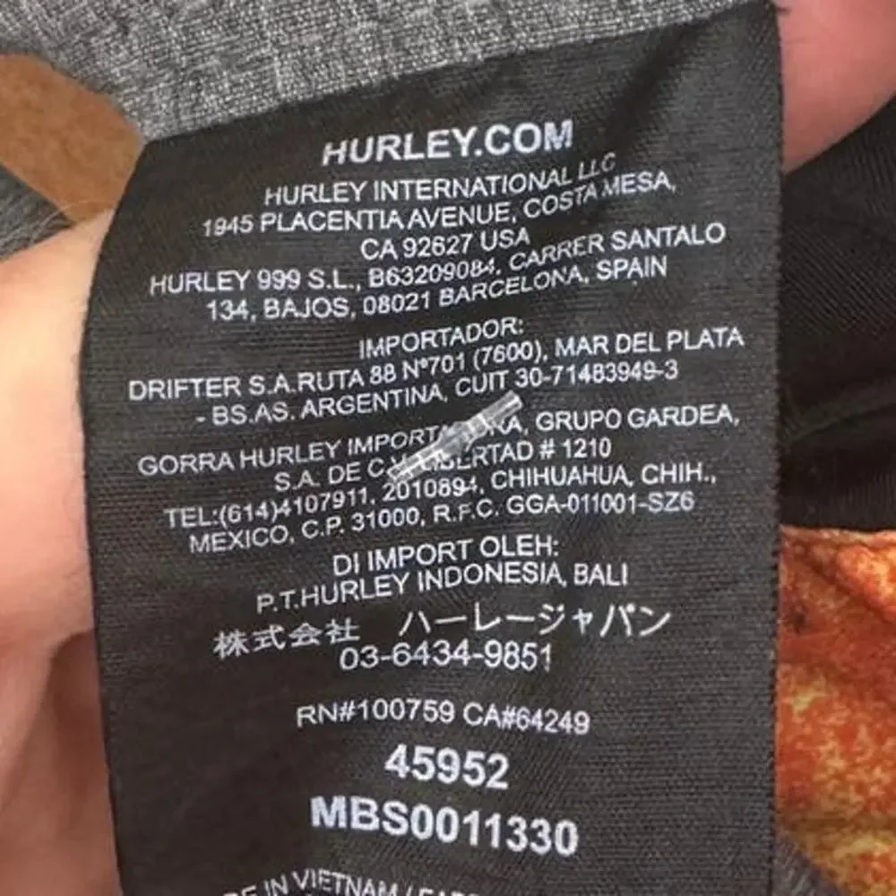 Hurley Palm Tree Tropical Orange 6